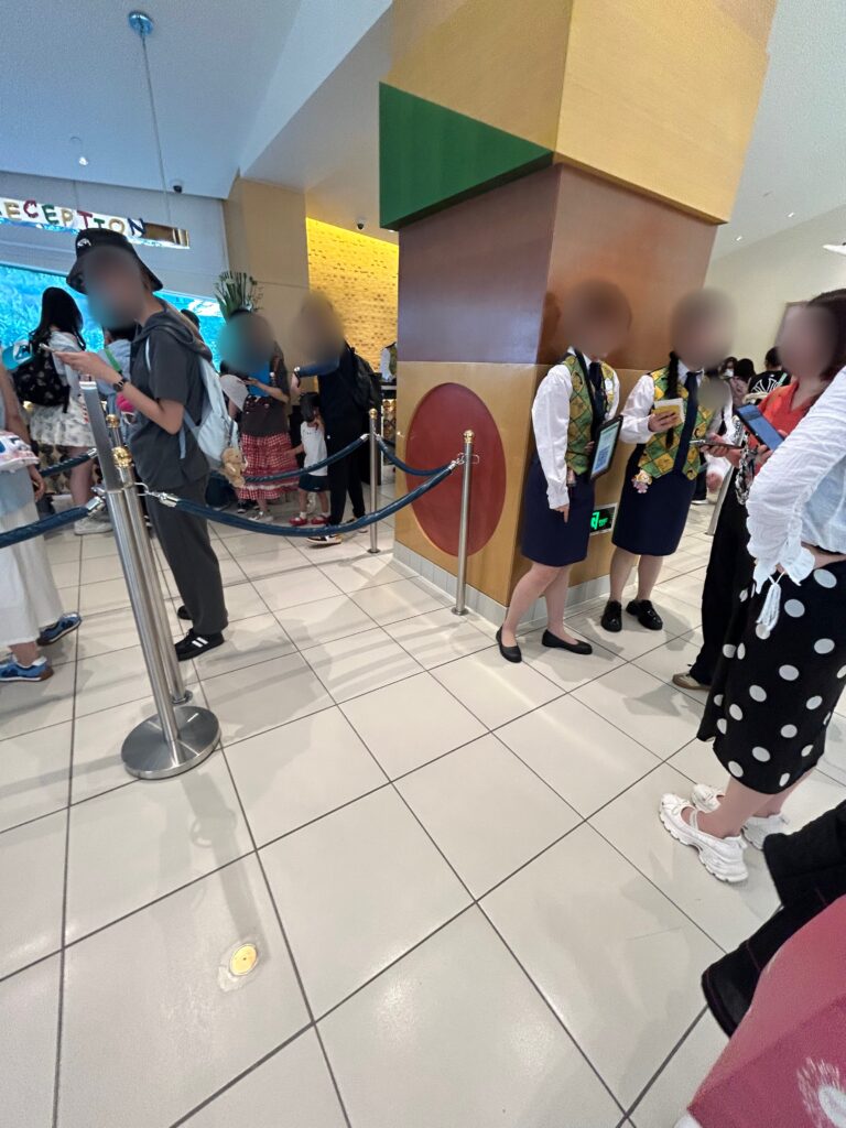 トイストーリーホテルチェックイン時　ロビー　宿泊時に撮影した写真