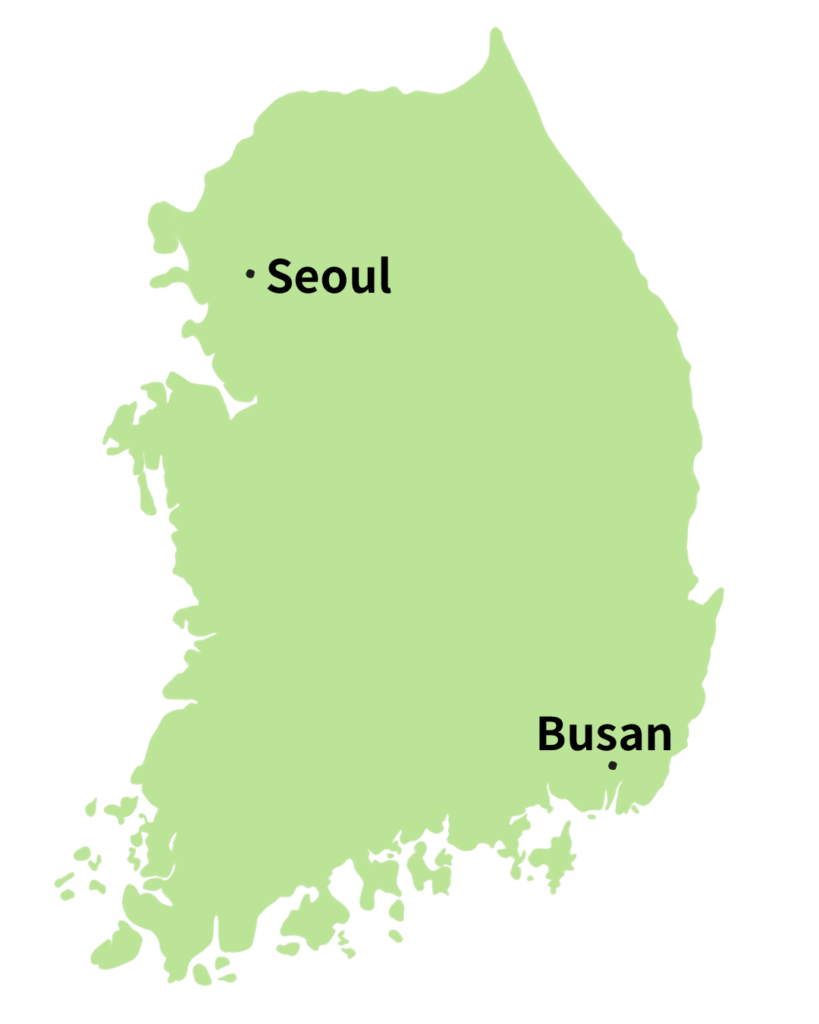 韓国地図