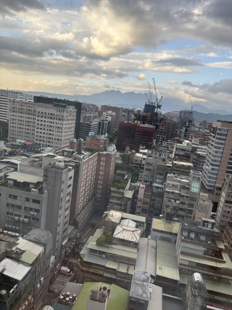 オークラプレステージ台北客室からの景色