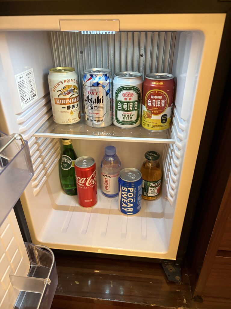 オークラプレステージ台北客室冷蔵庫